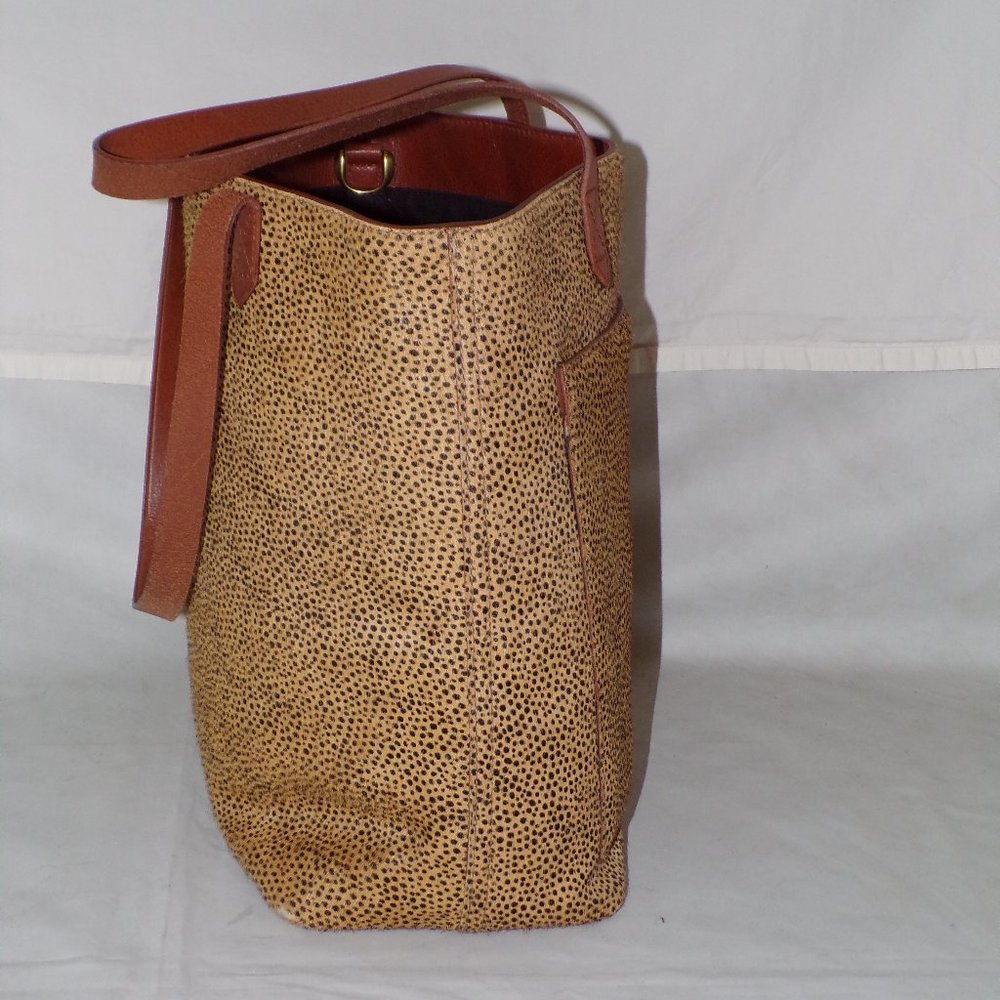 MADEWELL Transport Tote Calf Hair Leopard Bag - Picture 8 of 11